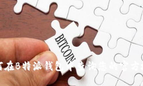 如何在B特派钱包中查询您的官方地址