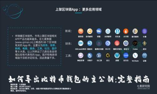 如何导出比特币钱包的主公钥：完整指南