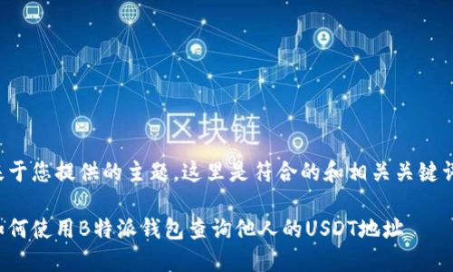 基于您提供的主题，这里是符合的和相关关键词：

如何使用B特派钱包查询他人的USDT地址