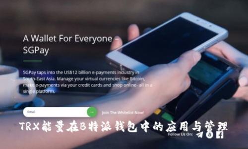  TRX能量在B特派钱包中的应用与管理 