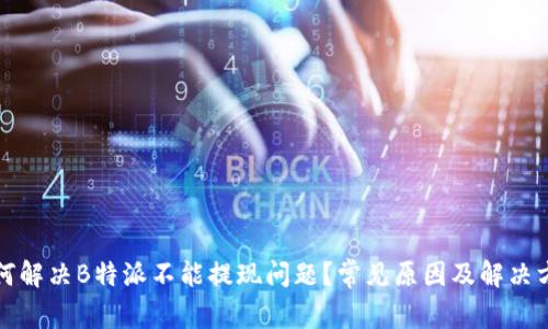 如何解决B特派不能提现问题？常见原因及解决方案